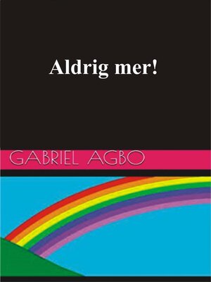 cover image of Aldrig Mer!